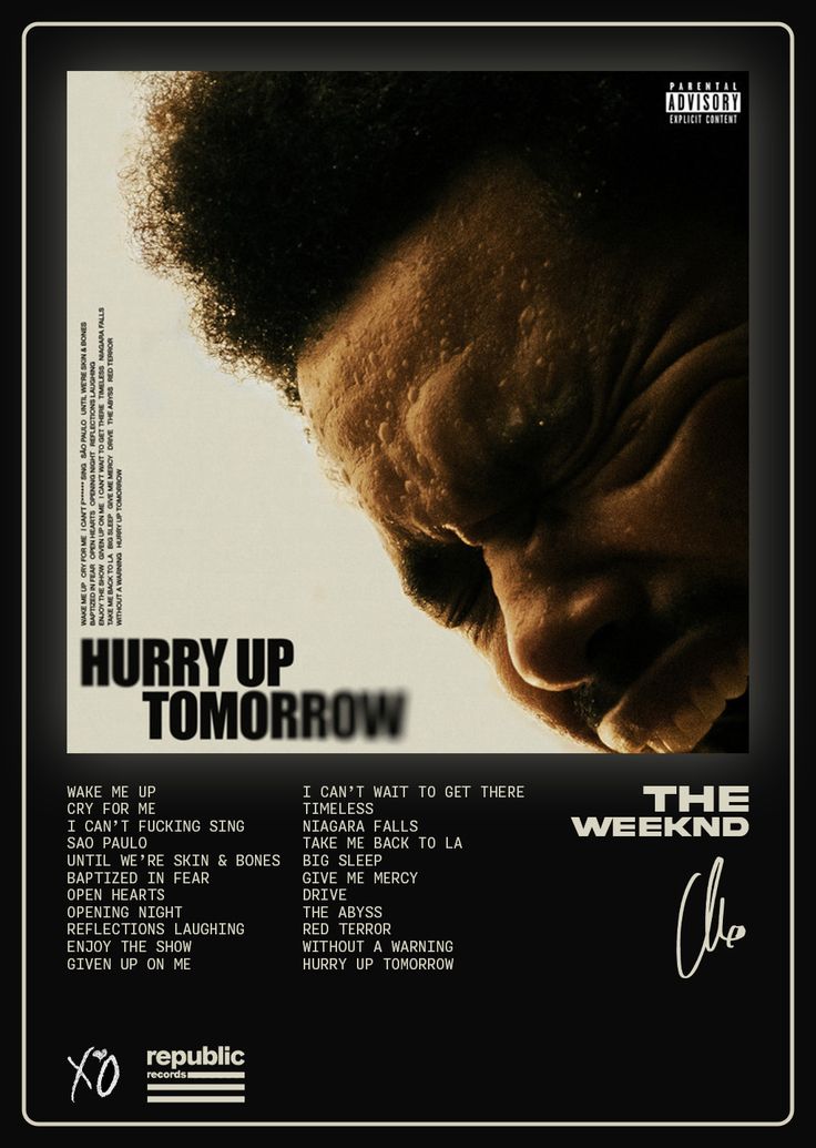Hurry Up Tomorrow - The Weeknd Album