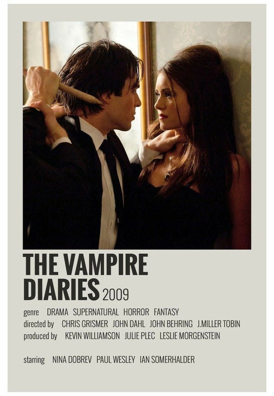 Vampire Diaries Poster | Damon Salvatore and Elena