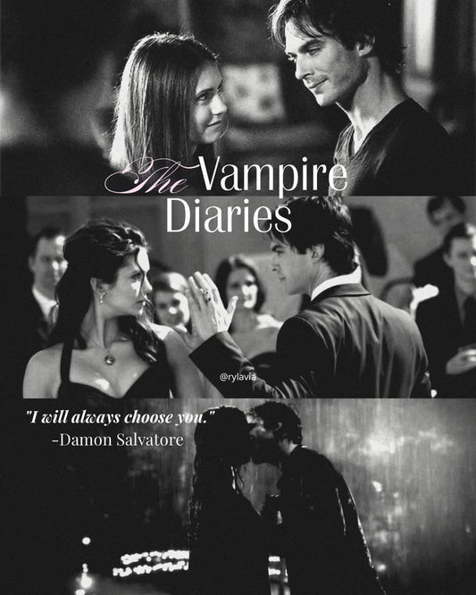 The Vampire Diaries Poster | Damon And Elena